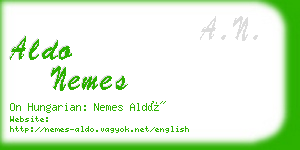 aldo nemes business card